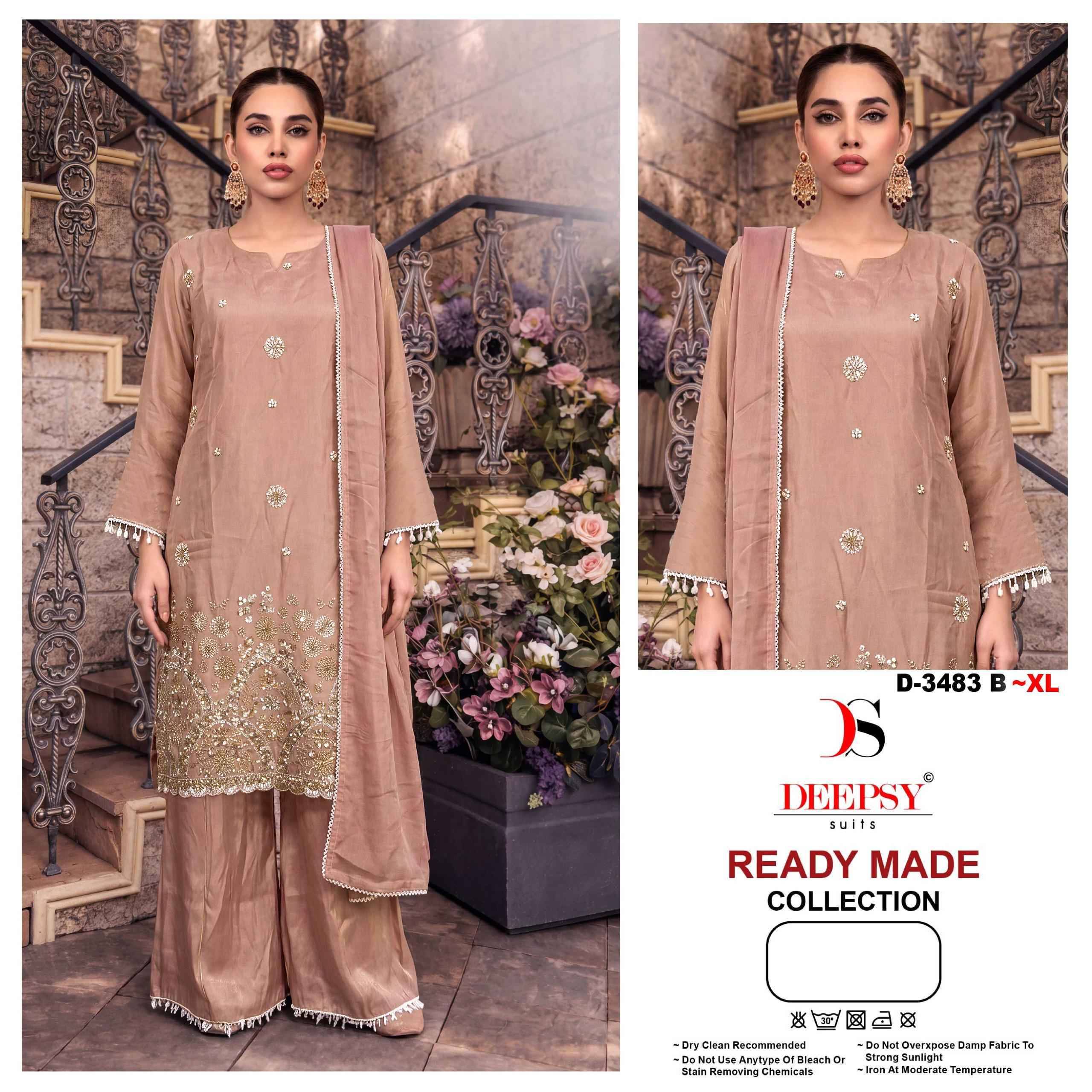 D-3483 By Deepsy Suits Pakistani Stylish Beautiful Colourful Printed & Embroidered Party Wear & Occasional Wear Pure cotton Dresses At Wholesale Price